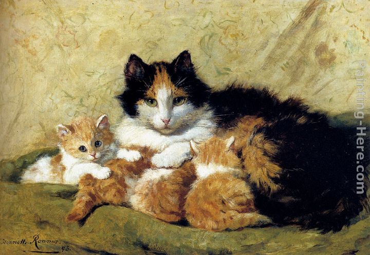 A Proud Mother painting - Henriette Ronner-Knip A Proud Mother art painting